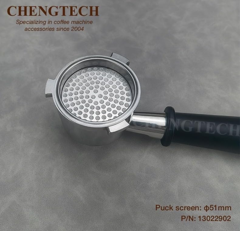 Chengtech Stainless Steel Espresso Puck Screen for 51mm Espresso Portafilter Filter Basket Compatible with DLG EC885/9155/9255/9355/9555/9665/9865, SMEG & EUPA Coffee Machine - Image 3